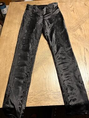 Bebe black veagan leather pants high waisted